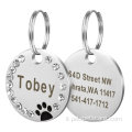 Tag per cani personalizzato Nome ID pet personalizzato inciso